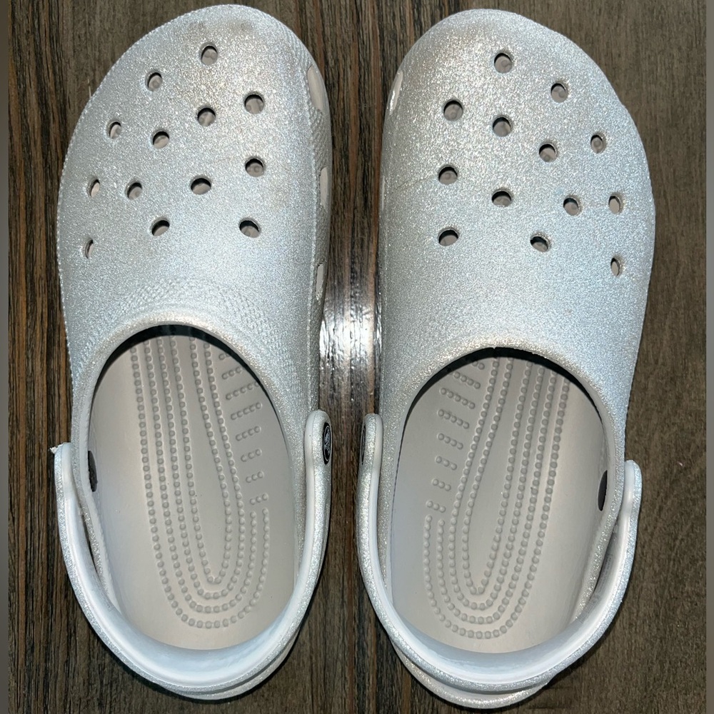 CROCS Silver Shoes
